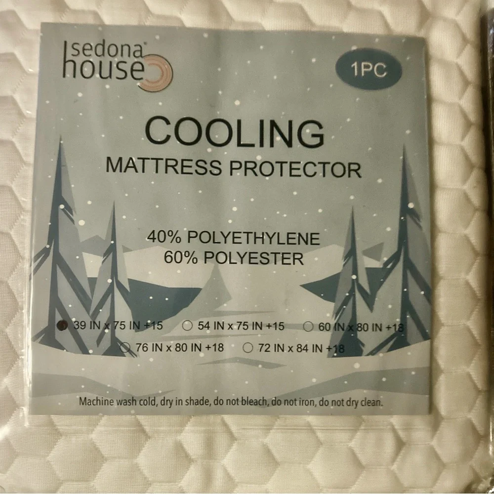 Cooling Mattress Protector - White
